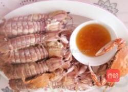 姜醋汁琵琶虾的做法图解1