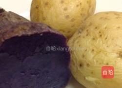 紫薯土豆蔬果沙拉的做法图解2