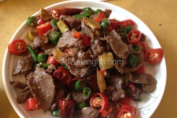 简易炒香辣牛肉