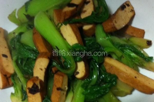 上海青菜炒豆干
