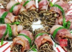 五彩培根茶树菇卷的做法图解12