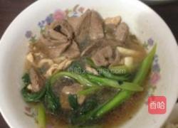 菜心猪肝汤的做法图解1