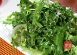 花椒油拌苦菊的做法图解1
