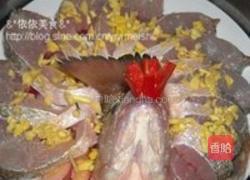 孔雀开屏蒸鲈鱼的做法图解4