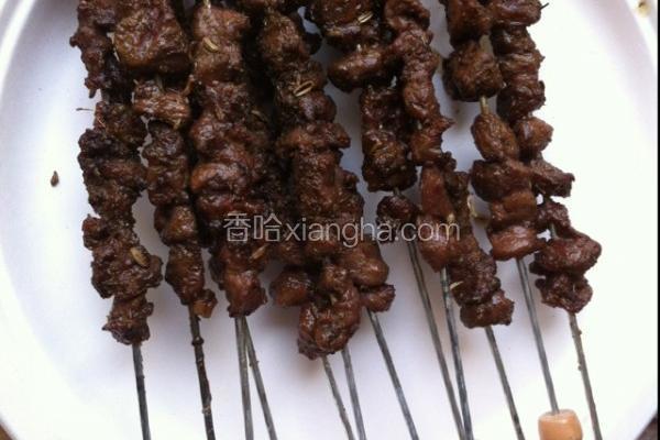 自制烤羊肉串