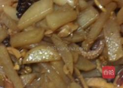 干鱿鱼核桃白萝卜的做法图解5