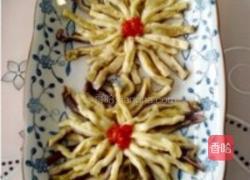 蒜泥菊花茄子的做法图解5