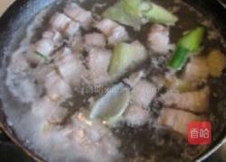 口蘑鹌鹑蛋烧肉的做法图解4