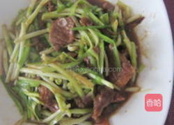 韭黄炒牛肉的做法图解3