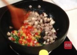 五彩烩肉粒的做法图解4
