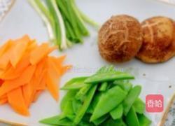 花菇荷兰豆的做法图解1