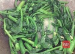 肉片炒芥兰的做法图解4