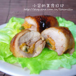 芝士南瓜鸡腿卷的做法[图]