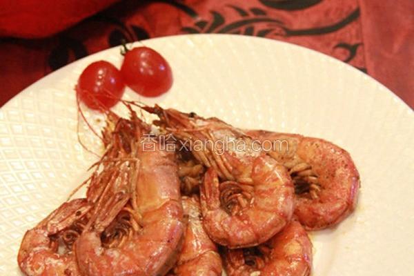 蒜香红对虾