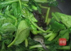 橄榄菜炒油菜的做法图解4