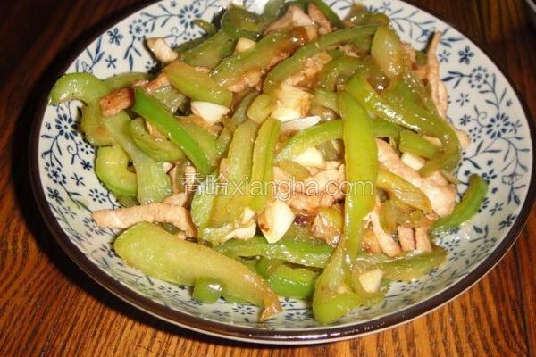 柿子椒炒肉丝