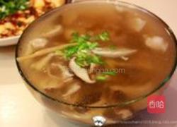 菌菇肉片汤的做法图解2