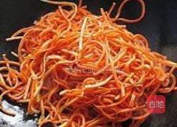 干胡萝卜丝炒豆皮的做法图解3