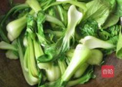 油菜炒木耳的做法图解4