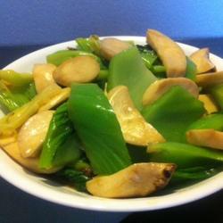 鸡脾菇扒菜胆的做法[图]