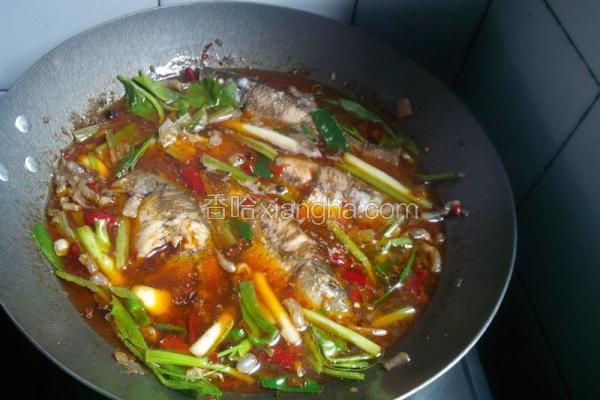 川味泡菜鲫鱼{昨儿的午餐}
