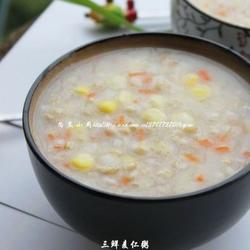 清甜三鲜麦仁粥的做法[图]