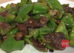 青椒松蘑的做法图解12