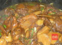 慈菇烧鸡的做法图解4