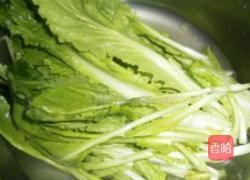 杏鲍菇炒小白菜的做法图解2
