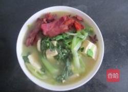 培根小白菜的做法图解4