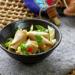 传统莜面窝窝配凉汤的做法[图]