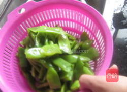扁豆小炒肉的做法图解3