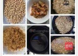榨菜焖黄豆的做法图解1