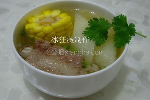 甜玉米山药排骨