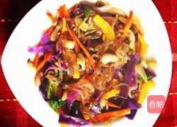素什锦炒粉丝的做法图解8
