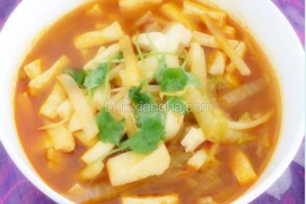 白菜萝卜豆腐汤