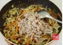 雪菜杂炒的做法图解5