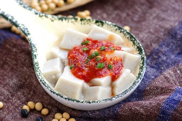 蒜蓉辣酱嫩豆腐