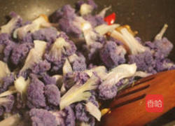 干锅紫菜花的做法图解3