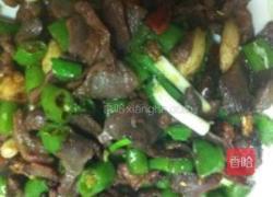 孜然青椒炒鸭胗的做法图解6