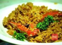 螃蟹烩饭的做法图解4
