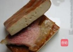 香干蒸腊肉的做法图解2