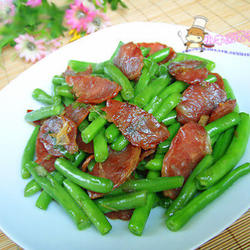 四季豆煸腊肠的做法[图]