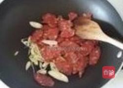 四季豆煸腊肠的做法图解4