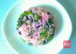 蒜蓉红苋菜炒饭的做法图解5