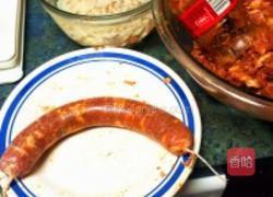 自制五香麻辣灌肠的做法图解2