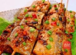 酒酿香酥竹签烤带鱼的做法图解9