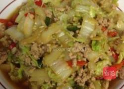 白菜肉末面条的做法图解9