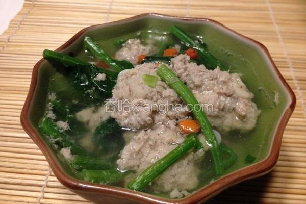 菠菜丸子汤