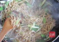 韭黄肉丝炒面的做法图解10